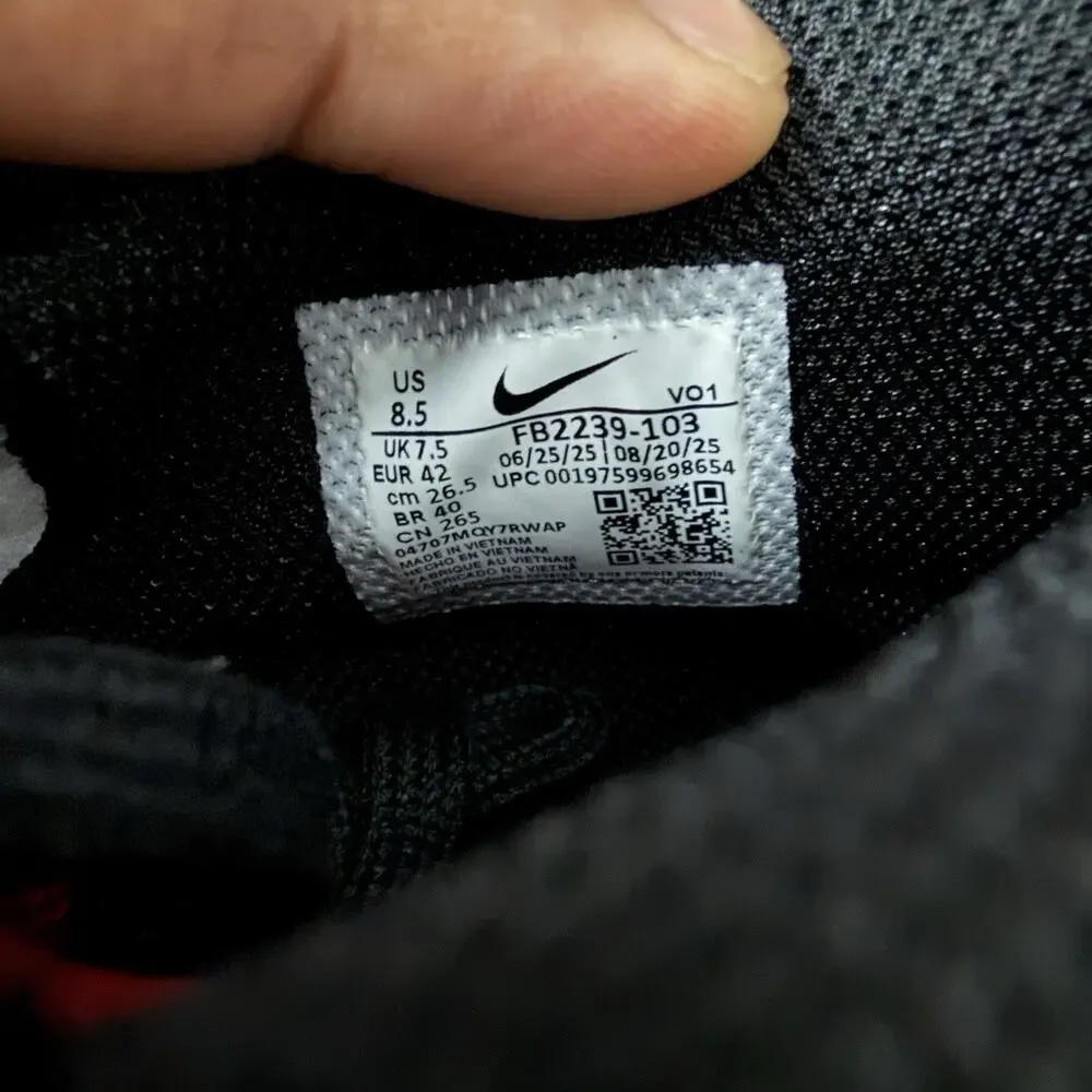 Size 8.5 - Nike LeBron Witness 8 White University Red Black